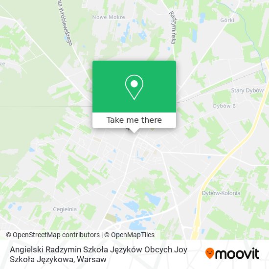 Angielski Radzymin Szkoła Języków Obcych Joy Szkoła Językowa map