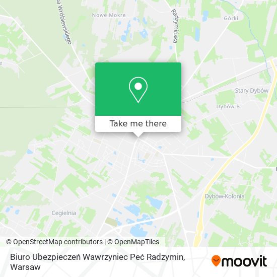 Biuro Ubezpieczeń Wawrzyniec Peć Radzymin map