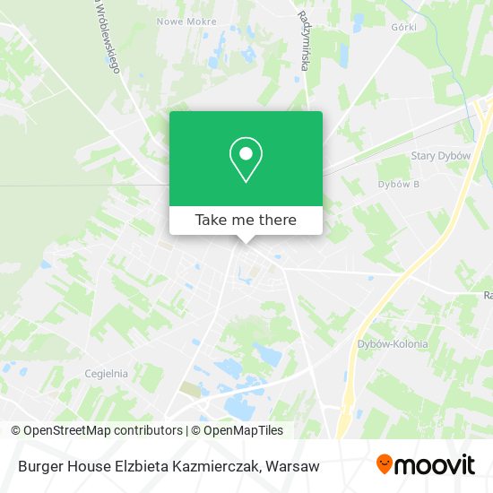 Burger House Elzbieta Kazmierczak map