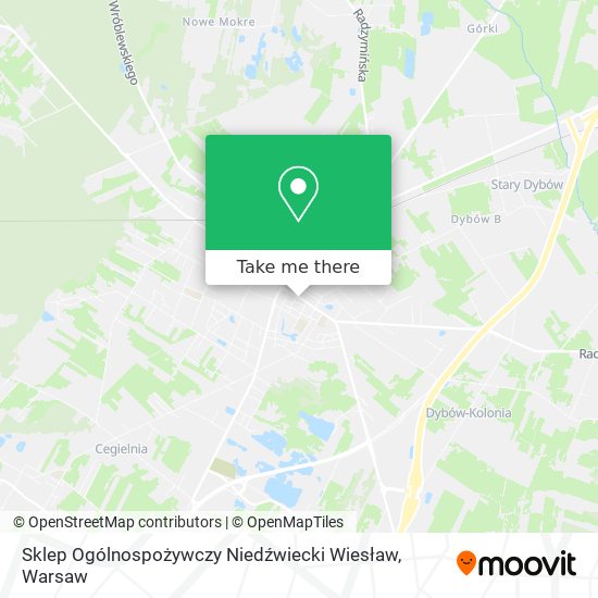 Sklep Ogólnospożywczy Niedźwiecki Wiesław map