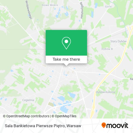 Sala Bankietowa Pierwsze Piętro map