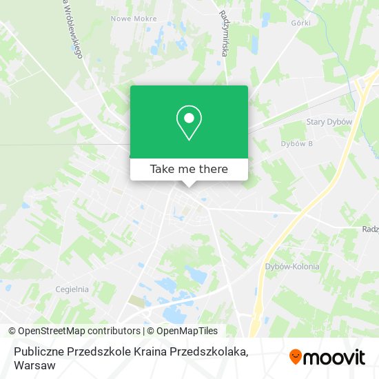 Карта Publiczne Przedszkole Kraina Przedszkolaka