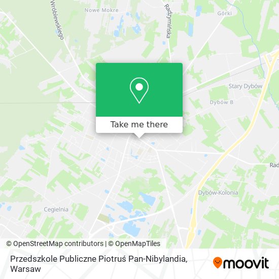 Przedszkole Publiczne Piotruś Pan-Nibylandia map