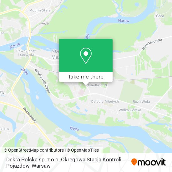 Dekra Polska sp. z o.o. Okręgowa Stacja Kontroli Pojazdów map