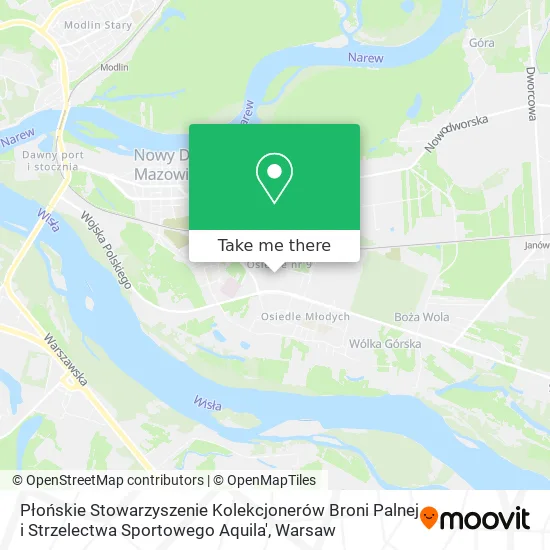 Płońskie Stowarzyszenie Kolekcjonerów Broni Palnej i Strzelectwa Sportowego Aquila' map