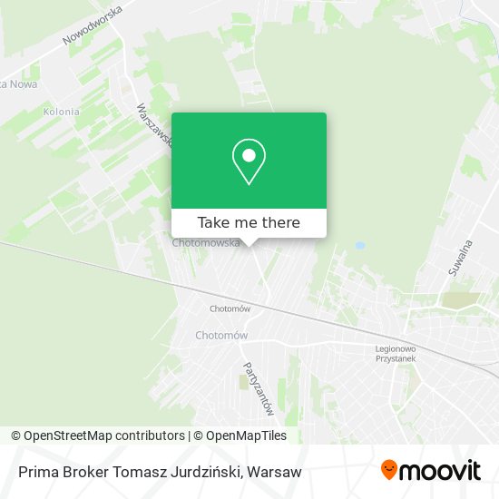 Prima Broker Tomasz Jurdziński map