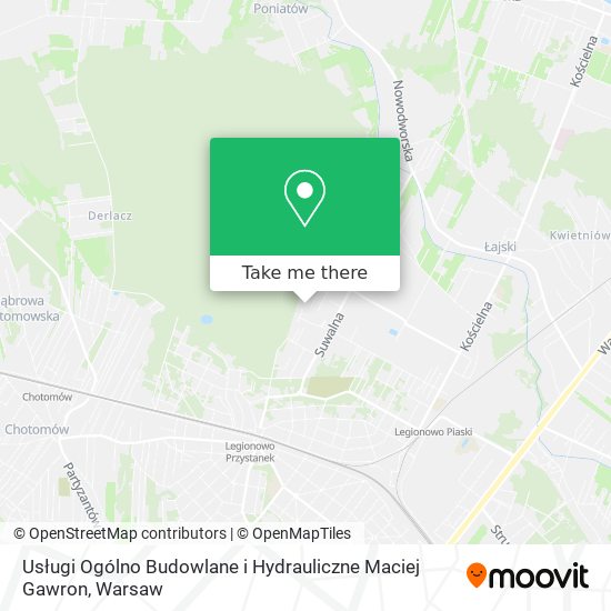 Usługi Ogólno Budowlane i Hydrauliczne Maciej Gawron map