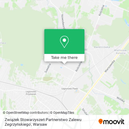 Związek Stowarzyszeń Partnerstwo Zalewu Zegrzyńskiego' map