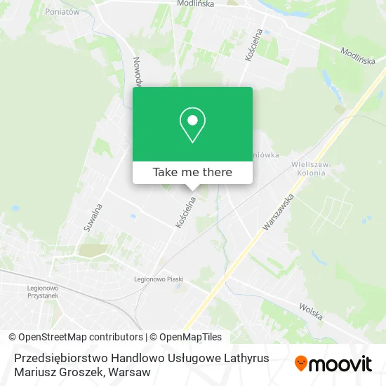 Przedsiębiorstwo Handlowo Usługowe Lathyrus Mariusz Groszek map
