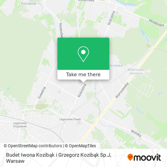 Budet Iwona Kozibąk i Grzegorz Kozibąk Sp.J map