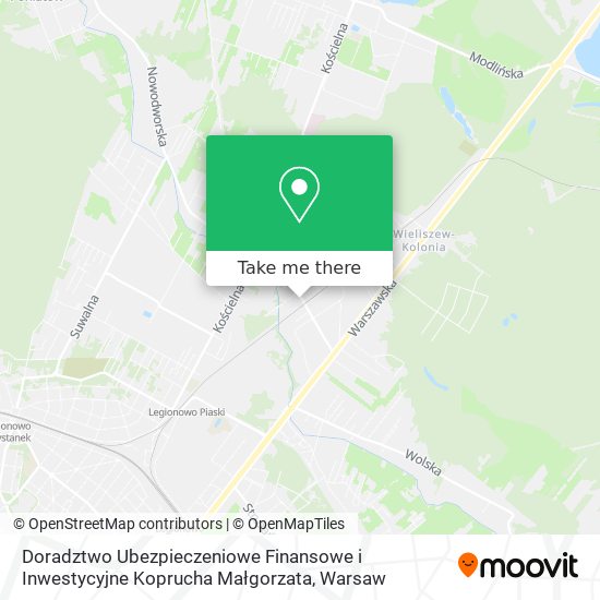 Doradztwo Ubezpieczeniowe Finansowe i Inwestycyjne Koprucha Małgorzata map