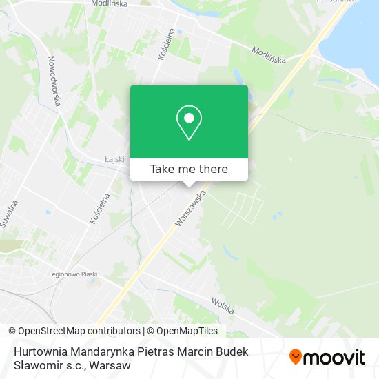 Hurtownia Mandarynka Pietras Marcin Budek Sławomir s.c. map