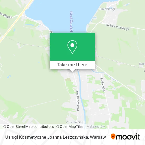 Карта Usługi Kosmetyczne Joanna Leszczyńska