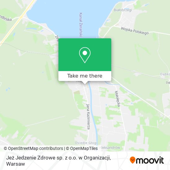 Jeż Jedzenie Zdrowe sp. z o.o. w Organizacji map