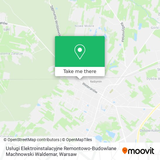 Usługi Elektroinstalacyjne Remontowo-Budowlane Machnowski Waldemar map