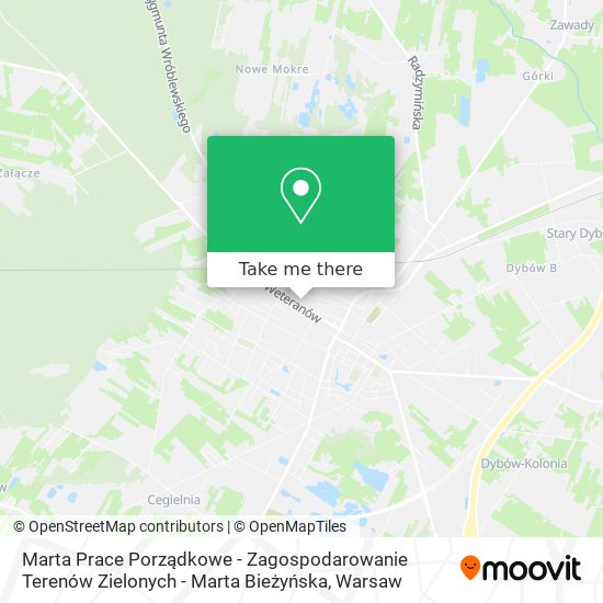 Marta Prace Porządkowe - Zagospodarowanie Terenów Zielonych - Marta Bieżyńska map