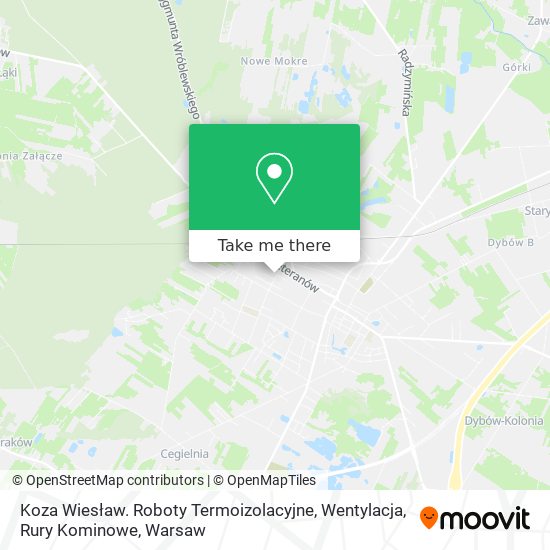 Koza Wiesław. Roboty Termoizolacyjne, Wentylacja, Rury Kominowe map