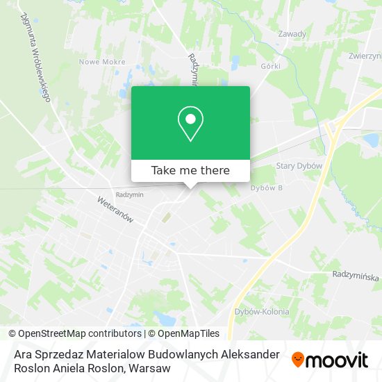 Ara Sprzedaz Materialow Budowlanych Aleksander Roslon Aniela Roslon map