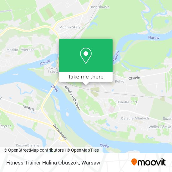 Fitness Trainer Halina Obuszok map