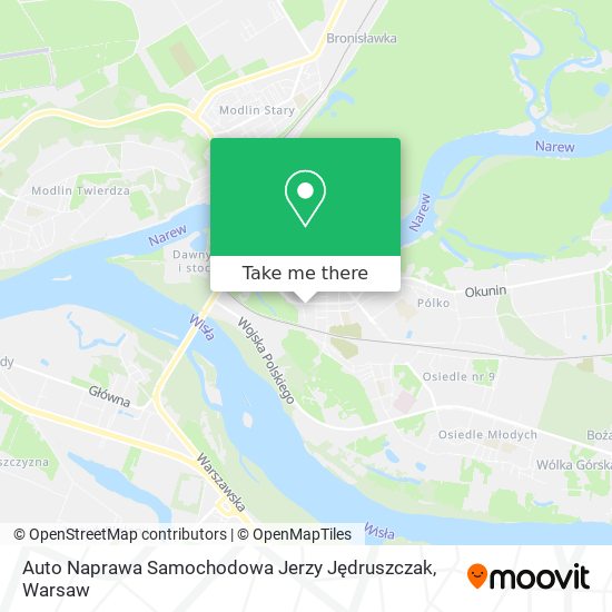 Auto Naprawa Samochodowa Jerzy Jędruszczak map