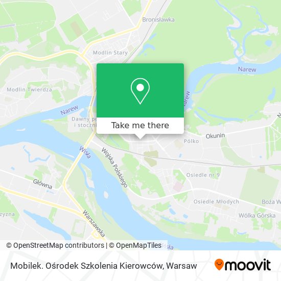 Mobilek. Ośrodek Szkolenia Kierowców map