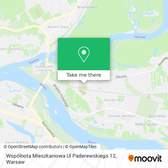 Wspólnota Mieszkaniowa Ul Paderewskiego 12 map