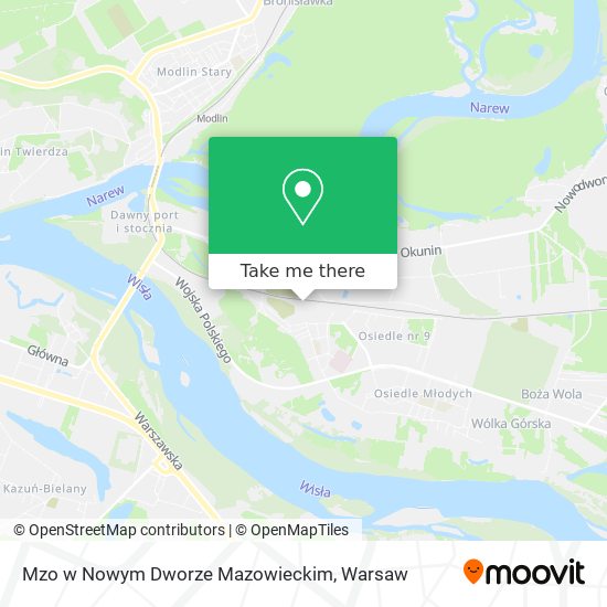 Mzo w Nowym Dworze Mazowieckim map