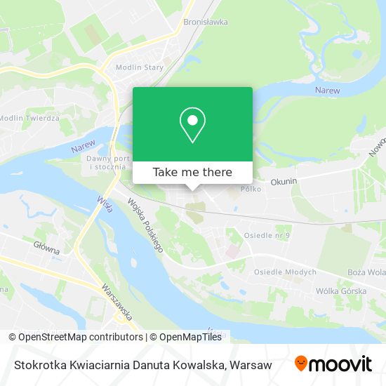 Карта Stokrotka Kwiaciarnia Danuta Kowalska