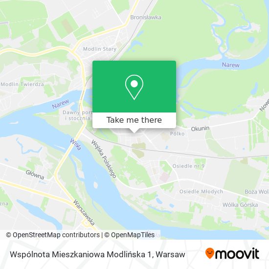 Wspólnota Mieszkaniowa Modlińska 1 map