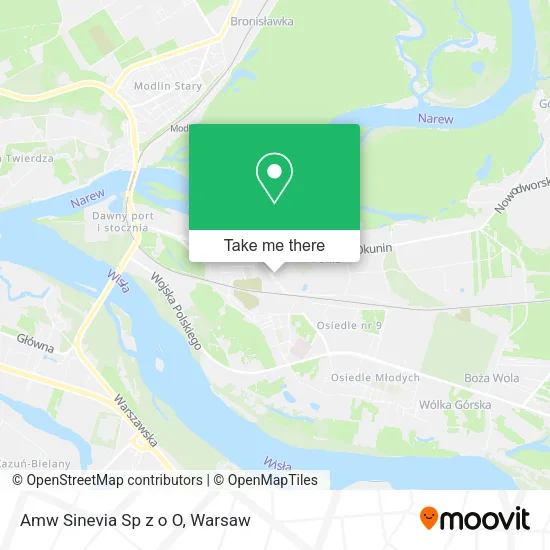 Amw Sinevia Sp z o O map