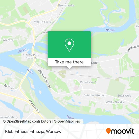 Klub Fitness Fitnezja map