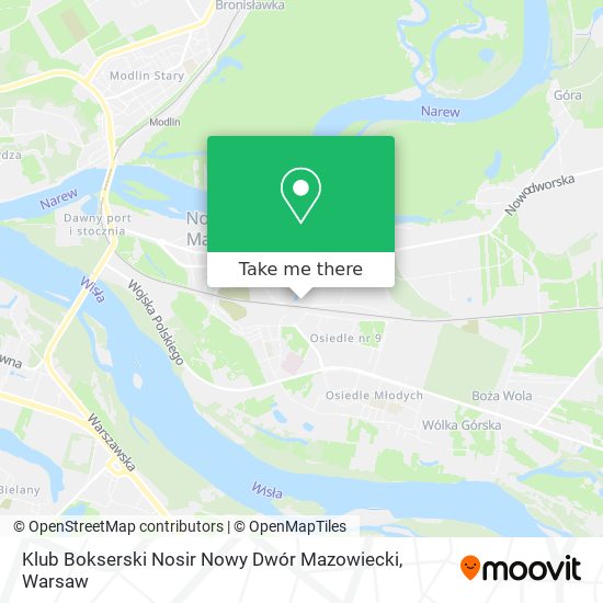 Klub Bokserski Nosir Nowy Dwór Mazowiecki map