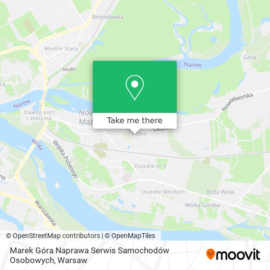 Marek Góra Naprawa Serwis Samochodów Osobowych map