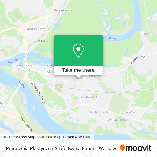 Pracownia Plastyczna Artifo Iwona Fonder map