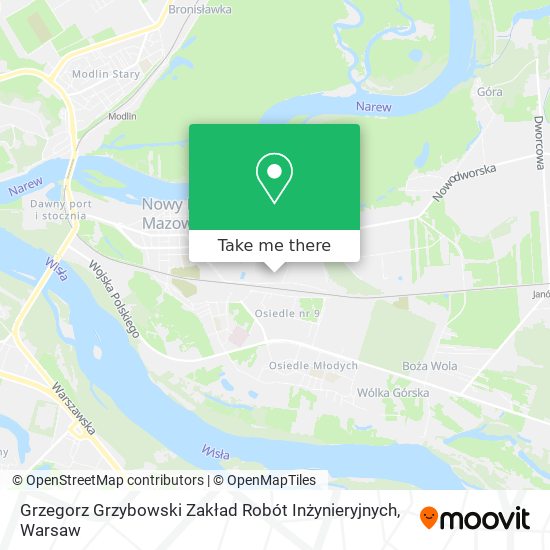 Grzegorz Grzybowski Zakład Robót Inżynieryjnych map