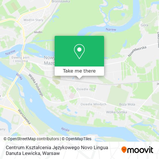 Centrum Kształcenia Językowego Novo Lingua Danuta Lewicka map