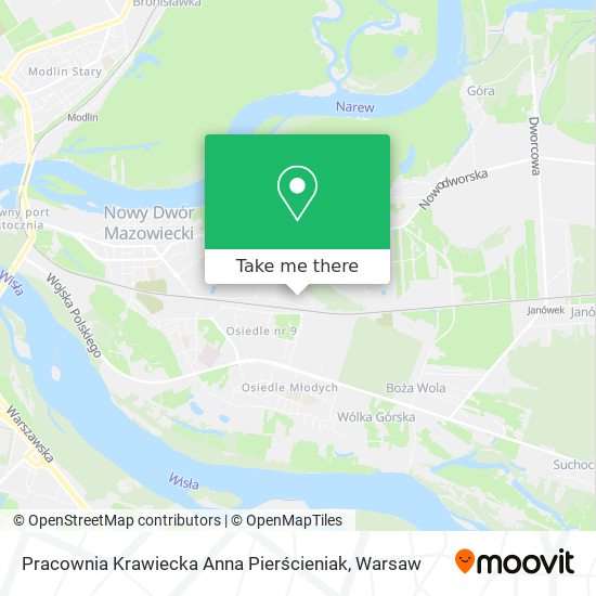 Pracownia Krawiecka Anna Pierścieniak map