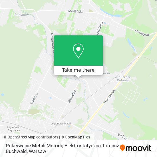 Pokrywanie Metali Metodą Elektrostatyczną Tomasz Buchwald map