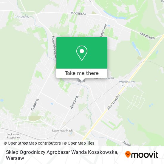 Sklep Ogrodniczy Agrobazar Wanda Kosakowska map