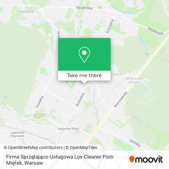 Firma Sprzątająco-Usługowa Lux-Cleaner Piotr Miętek map