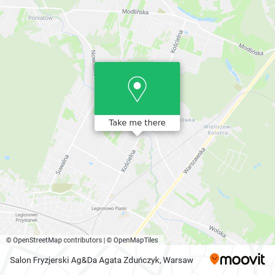 Salon Fryzjerski Ag&Da Agata Zduńczyk map