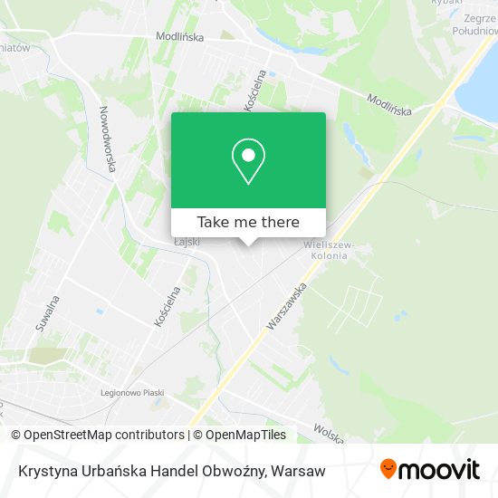 Krystyna Urbańska Handel Obwoźny map