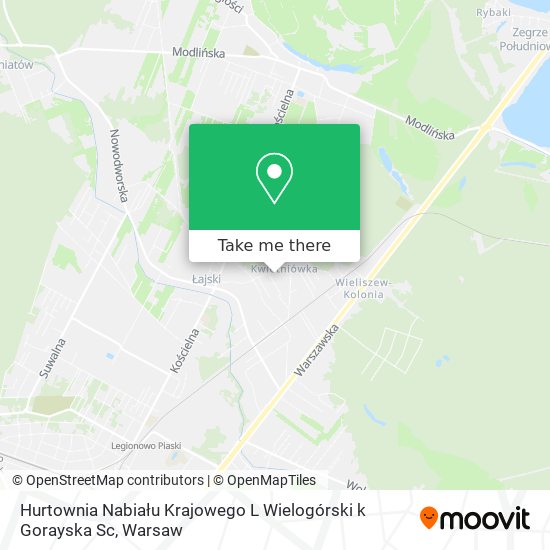 Hurtownia Nabiału Krajowego L Wielogórski k Gorayska Sc map