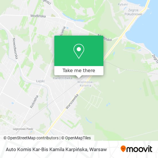 Auto Komis Kar-Bis Kamila Karpińska map