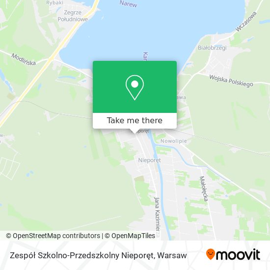 Zespół Szkolno-Przedszkolny Nieporęt map