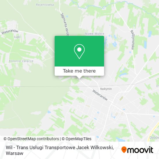 Wil - Trans Usługi Transportowe Jacek Wilkowski map