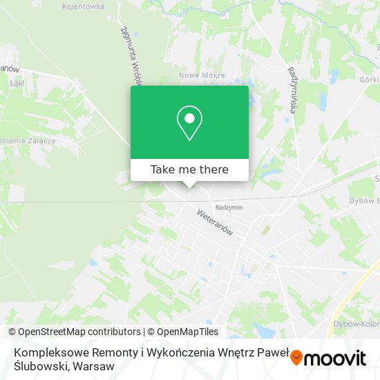 Kompleksowe Remonty i Wykończenia Wnętrz Paweł Ślubowski map