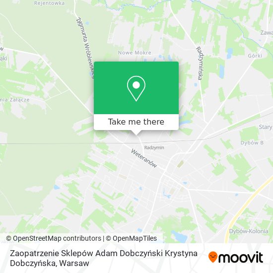 Карта Zaopatrzenie Sklepów Adam Dobczyński Krystyna Dobczyńska