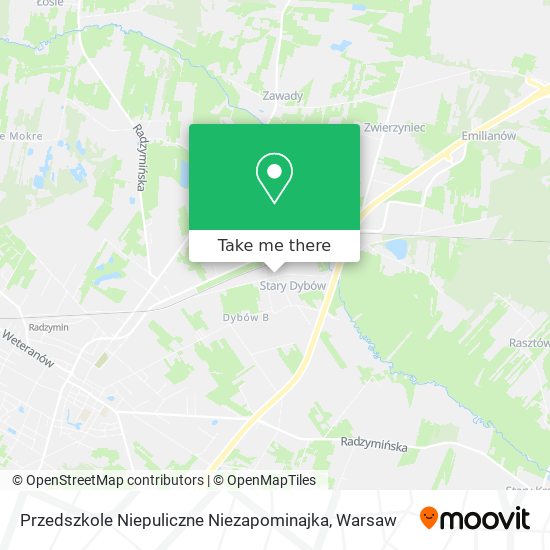 Przedszkole Niepuliczne Niezapominajka map