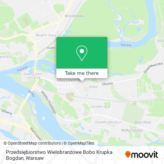 Przedsiębiorstwo Wielobranżowe Bobo Krupka Bogdan map